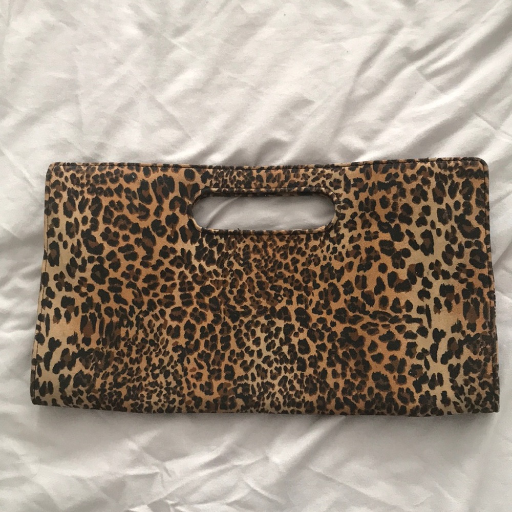 Nwt cheetah print clutch